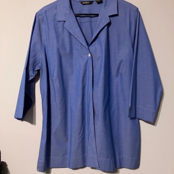 Eddie Bauier women’s Blue Button-Up Shirt - Picture 1 of 5